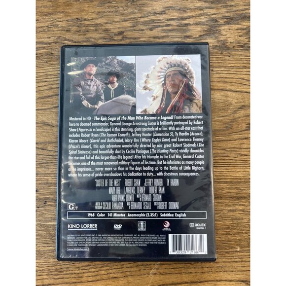 Custer Of The West DVD 1968 Western Movie Robert Shaw Jeffrey Hunter Pre-Owned - Picture 4 of 4